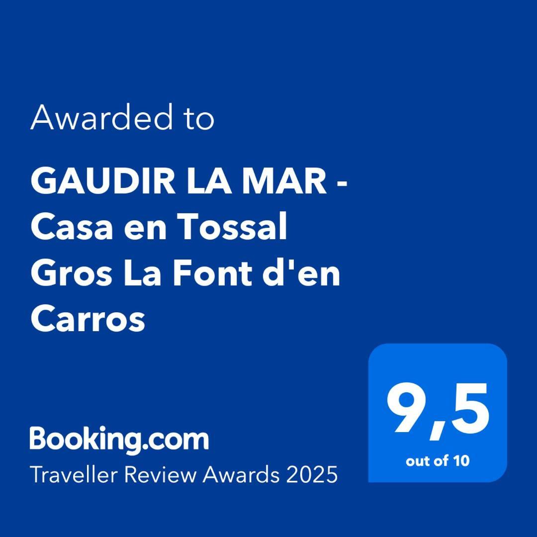 Gaudir La Mar - Casa En Tossal Gros La Font D'En Carros Villa Castillo del Reboller Exteriör bild